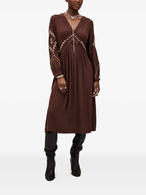 Ba&Sh Tany embroidered dress - Brown - zdjęcie produktu nr 2