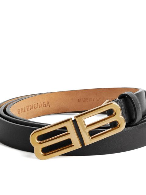 Balenciaga Bolero BB leather belt - Black