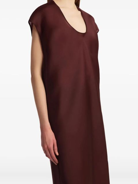 KHAITE Darby scoop-neck dress - Red - zdjęcie produktu nr 2