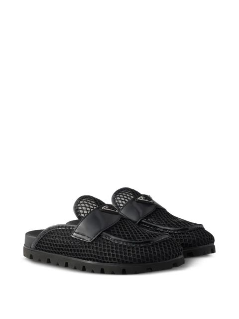 Prada triangle logo mules - Black - zdjęcie produktu nr 2