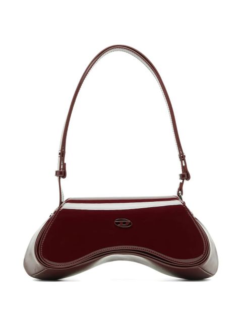 Diesel asymmetric plaque shoulder bag - Red - zdjęcie produktu nr 1