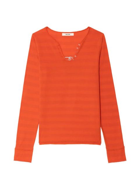 Zadig&Voltaire striped long-sleeve top - Orange - zdjęcie produktu nr 1