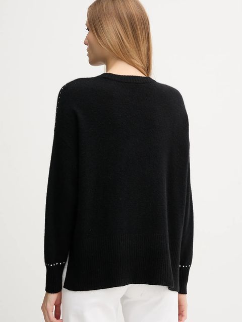 Joseph Ribkoff sweter kaszmirowy damski kolor czarny 253980