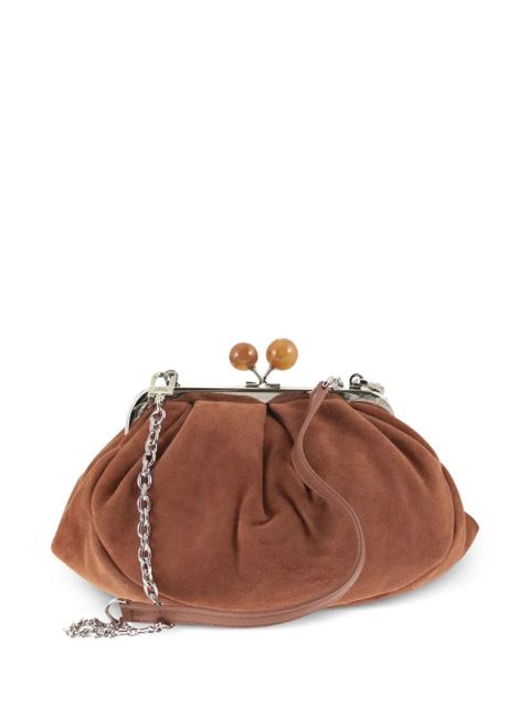 Weekend Max Mara small Pasticcino suede clutch bag - Brown - zdjęcie produktu nr 1