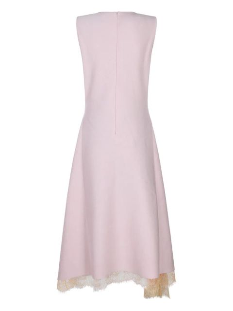 Alexander McQueen lace-trimmed sleeveless midi dress - Pink - zdjęcie produktu nr 2