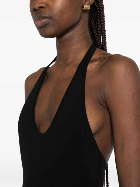 TOTEME halterneck midi dress - Black