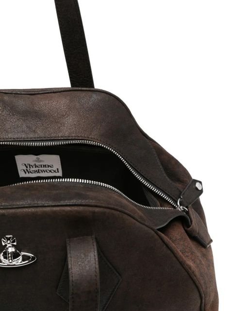 Vivienne Westwood Large Yasmine Orb-detail tote bag - Brown