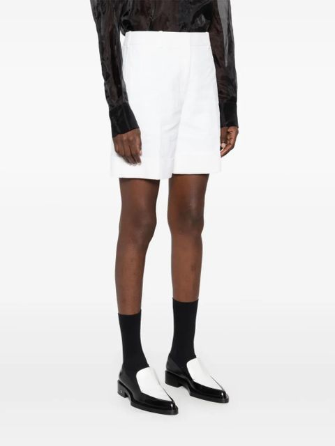 Jil Sander linen shorts - White