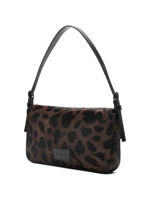 STAUD leopard-pattern buckle-detail shoulder bag - Brown - zdjęcie produktu nr 2