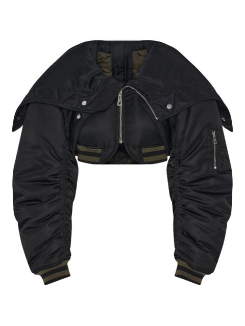 Jean Paul Gaultier zip-fastening cropped jacket - Black - zdjęcie produktu nr 1