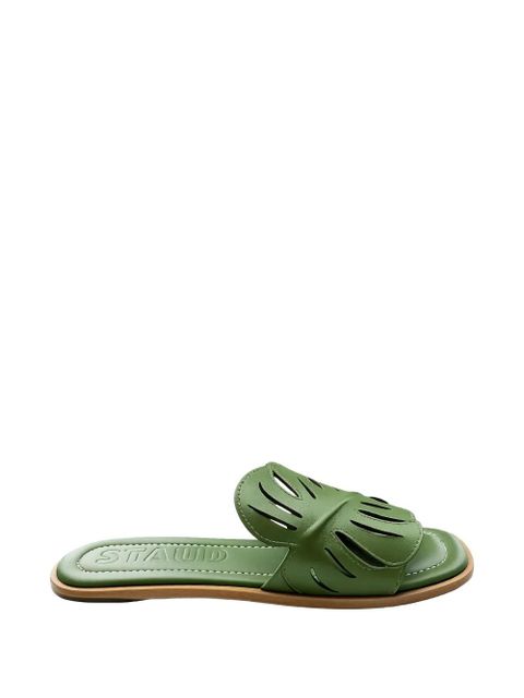 STAUD cutout palm sandals - Green - zdjęcie produktu nr 1