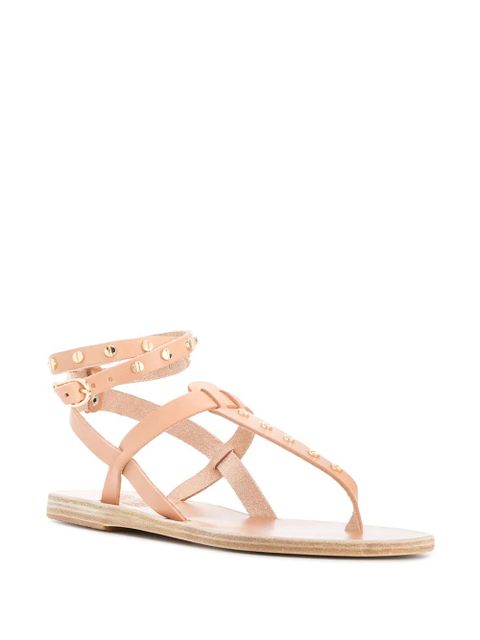 Ancient Greek Sandals studded T-bar sandals - Neutrals