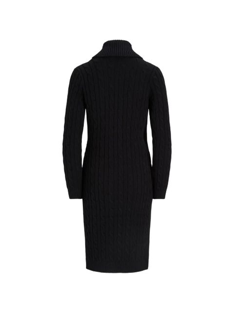 Lauren Ralph Lauren cable-knit buckle midi dress - Black - zdjęcie produktu nr 2
