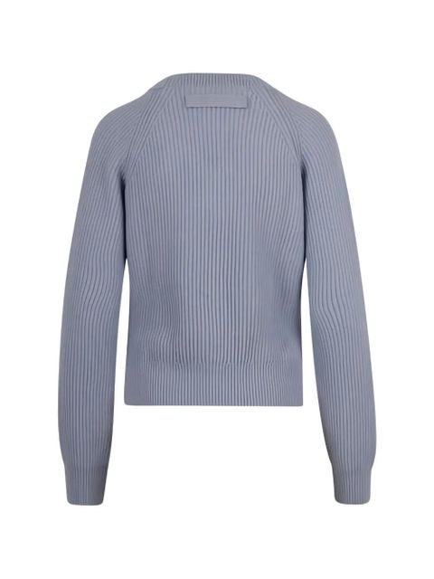 Victoria Beckham ribbed cardigan - Grey - zdjęcie produktu nr 2