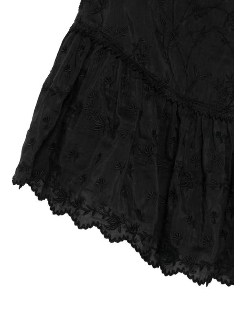 ISABEL MARANT Zoelia floral embroidered shorts - Black