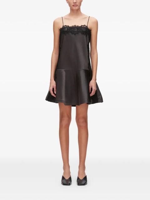 3.1 Phillip Lim lace trim mini dress - Black
