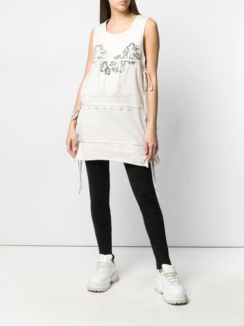 AMBUSH sleeveless tie T-shirt - Neutrals - zdjęcie produktu nr 2