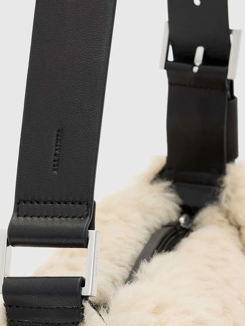 AllSaints torebka wełniana LUNA kolor beżowy W220XD