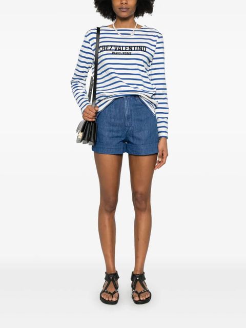 Valentino Garavani striped T-shirt - Blue - zdjęcie produktu nr 2