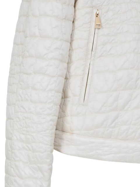 Moncler quilted zip jacket - Neutrals