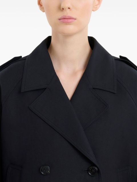 Marni double-breasted trench jacket - Black