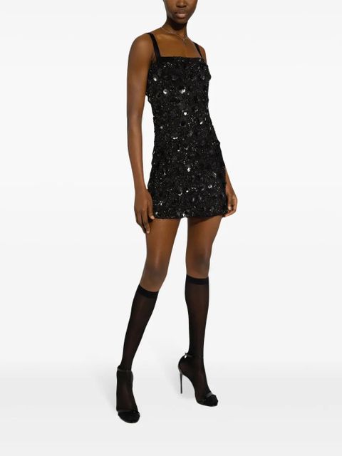 Dolce & Gabbana sequined short dress - Black - zdjęcie produktu nr 2