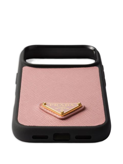 Prada leather iPhone 17 Pro Max case - Pink
