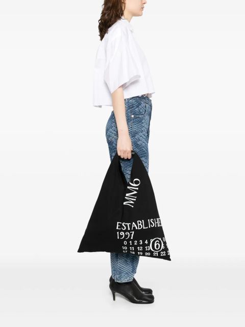 MM6 Maison Margiela logo-print shoulder bag - Black - zdjęcie produktu nr 2