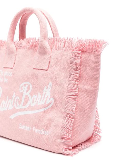 MC2 Saint Barth Colette canvas beach bag - Pink