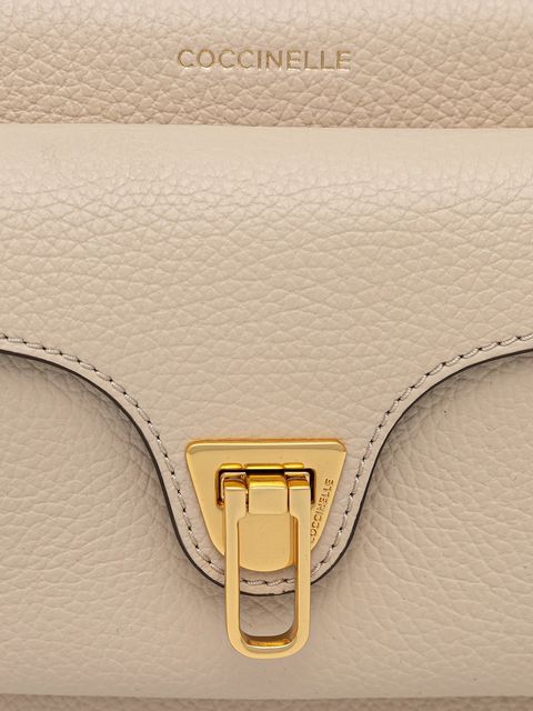 Coccinelle torebka skórzana kolor beżowy E1 MF6 15 02 01