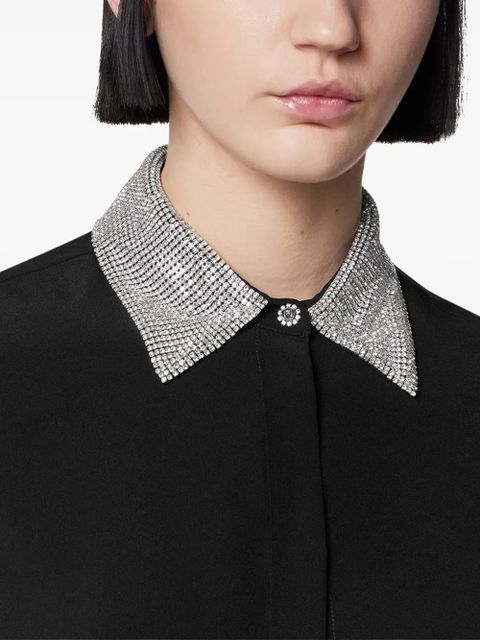 Versace embellished-collar shirt - Black