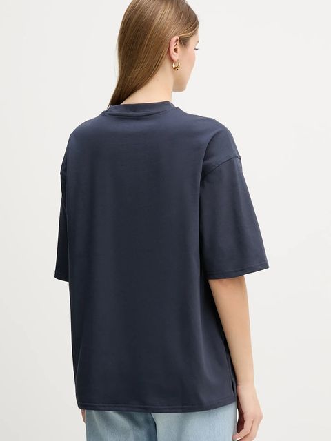 Calvin Klein Jeans t-shirt bawełniany damski kolor granatowy LV047E232G