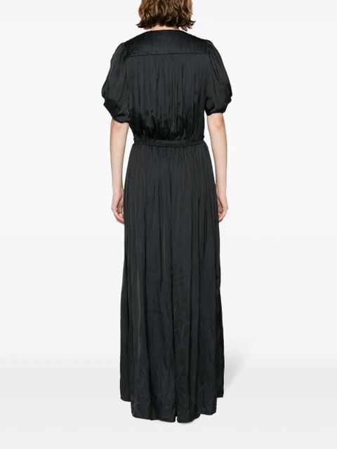 Zadig&Voltaire bow-embellished crinkled-satin dress - Black