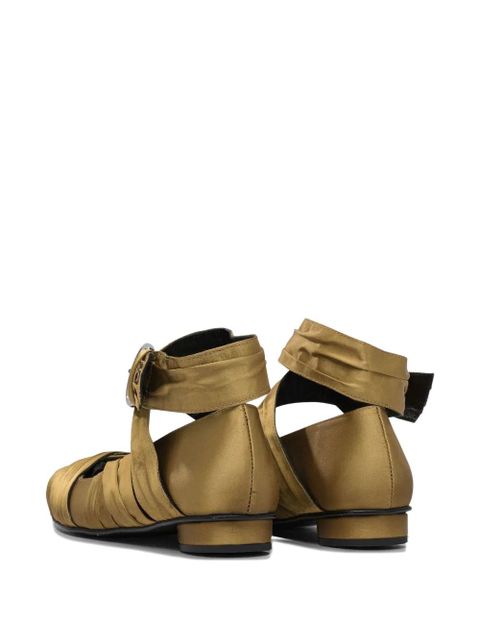 ALOHAS Volant pleated buckle ballet flats - Gold - zdjęcie produktu nr 2