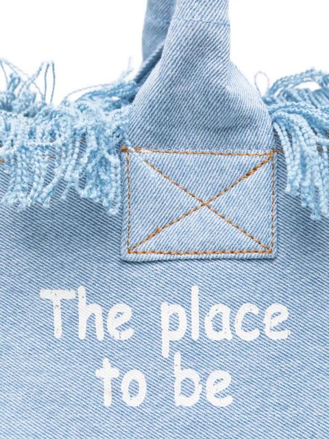 MC2 Saint Barth fringed-detail tote bag - Blue