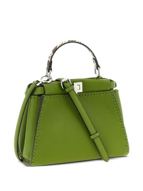 FENDI mini Peekaboo stitched tote bag - Green - zdjęcie produktu nr 2