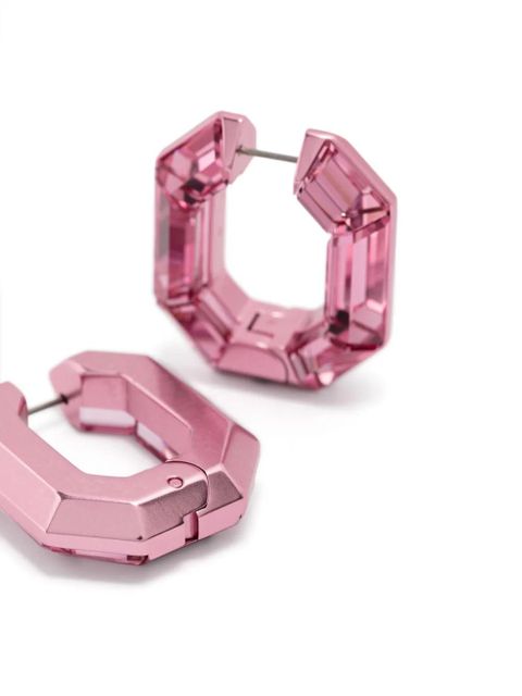 Swarovski Lucent hoop earrings - Pink - zdjęcie produktu nr 2