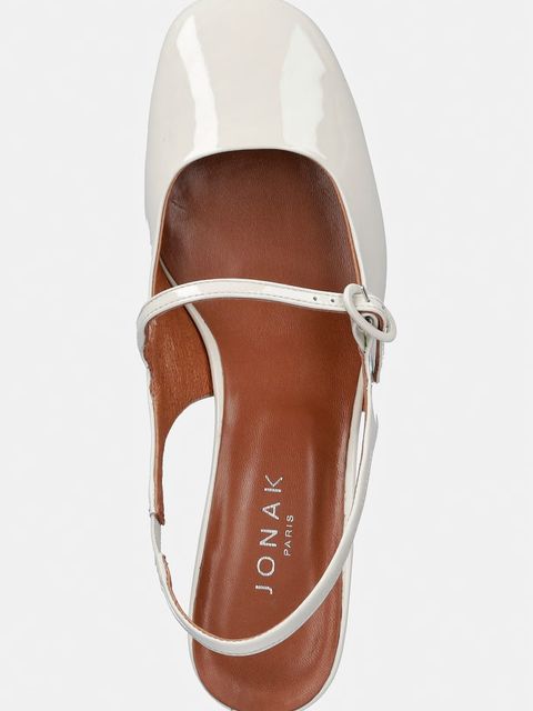 Jonak czółenka skórzane DAUPHINE VERNIS Perle