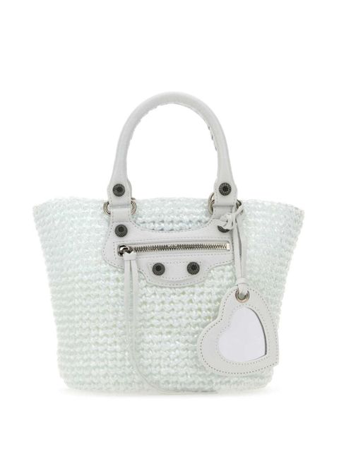 Balenciaga small Le Cagole Panier tote bag - White - zdjęcie produktu nr 1
