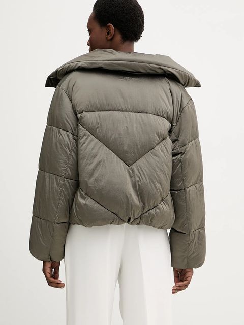 BOSS Orange kurtka kolor zielony zimowa 50548035