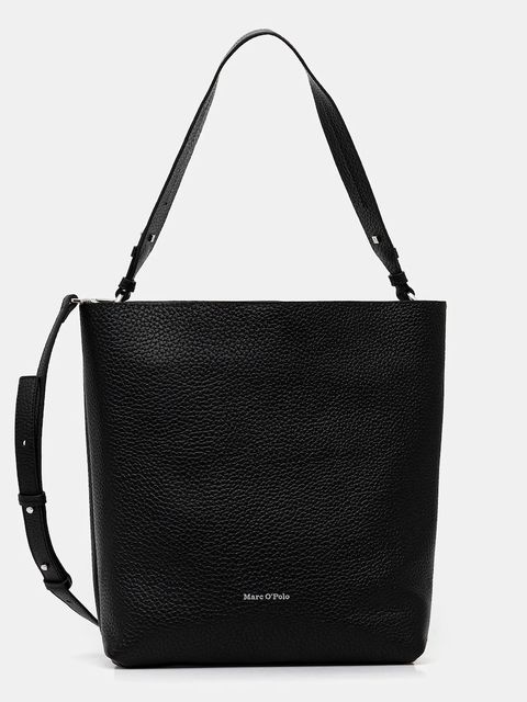 Marc O'Polo torebka skórzana kolor czarny 5000009282 - zdjęcie produktu nr 1
