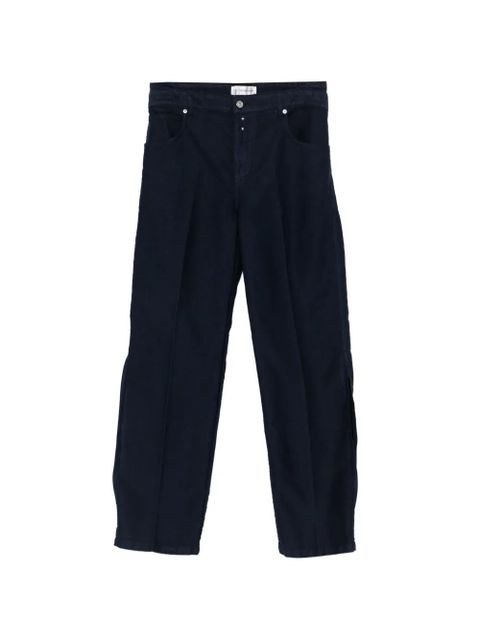 Victoria Beckham split-detail trousers - Blue - zdjęcie produktu nr 1