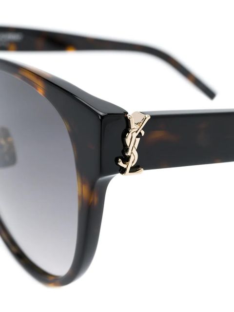 Saint Laurent Eyewear round frame sunglasses - Black