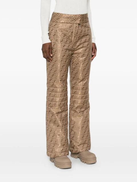 FENDI FF-pattern ski pants - Brown