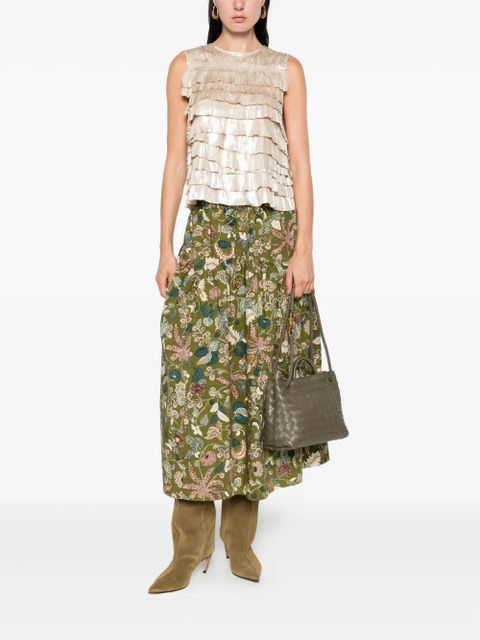 Ulla Johnson Quinn layered ruffled top - Neutrals - zdjęcie produktu nr 2