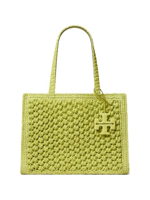 Tory Burch small Ella hand-crocheted popcorn tote - Green - zdjęcie produktu nr 1
