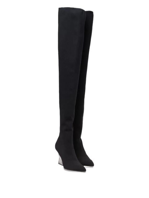 Balmain 95mm thigh-high boots - Black - zdjęcie produktu nr 2