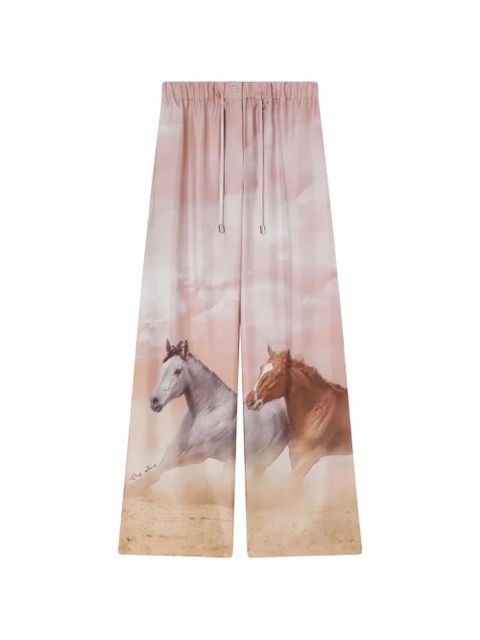 The Attico horse-print trousers - Pink - zdjęcie produktu nr 1