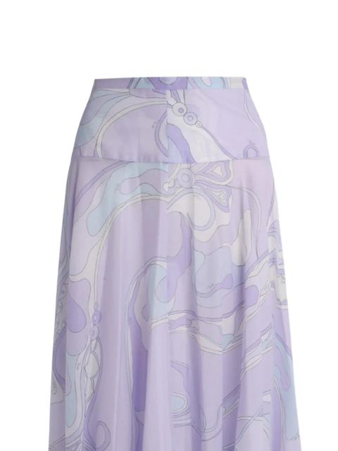 PUCCI abstract maxi skirt - Purple