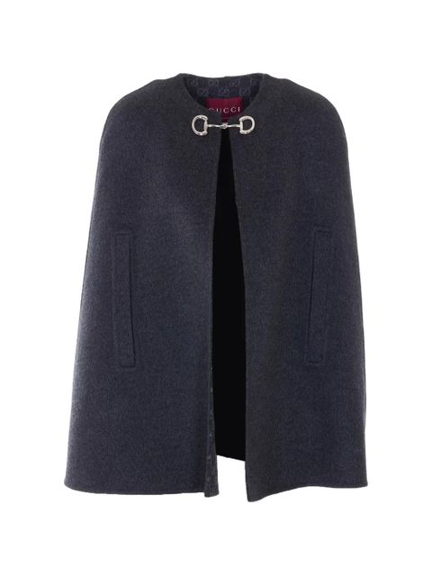 Gucci Horsebit-closure cape - Grey - zdjęcie produktu nr 1